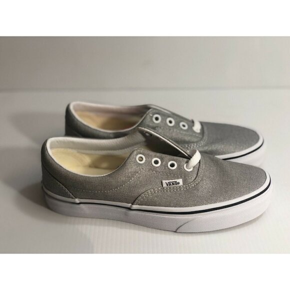 Vans Era Silver True White Classic Womens Sneakers - Picture 2 of 9